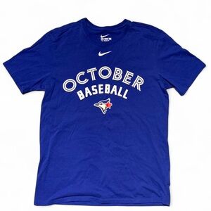 Nike Blue Blue Jays «October Baseball» Edition Tee - Excellent Condition-Size M